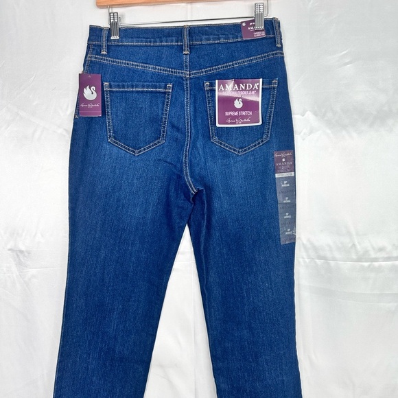 Gloria‎ Vanderbilt Classic Rise Tapered Leg Blue Women's Jeans Size 8P - Picture 5 of 14